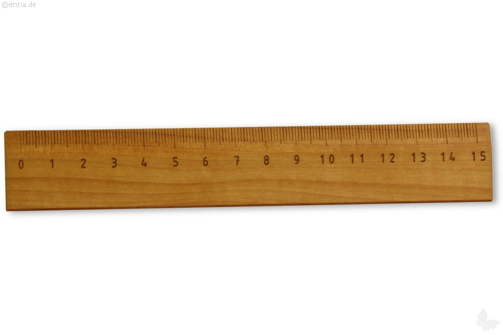Lineal Birnbaumholz 15cm 