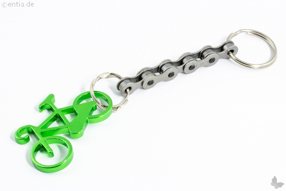 Schlüsselanhänger Fahrrad grün 