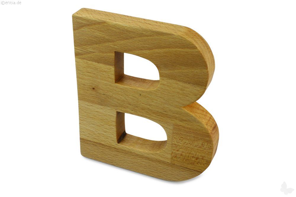 Holz-Buchstabe B 