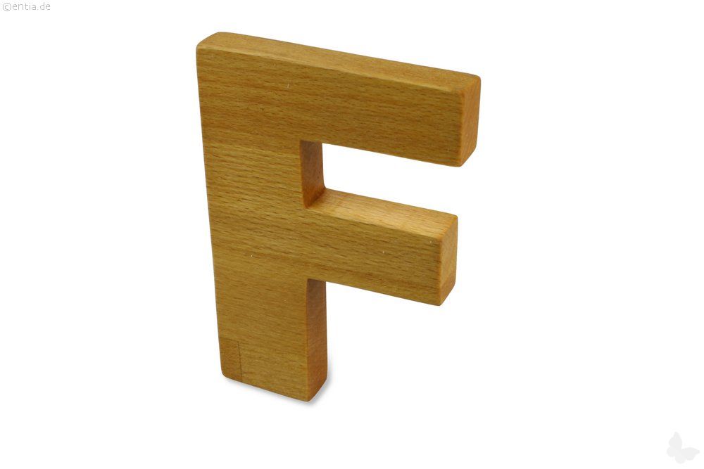 Holz-Buchstabe F 