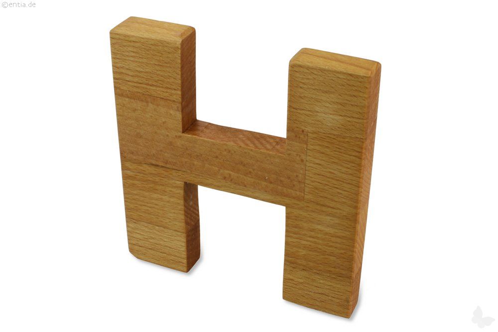 Holz-Buchstabe H 