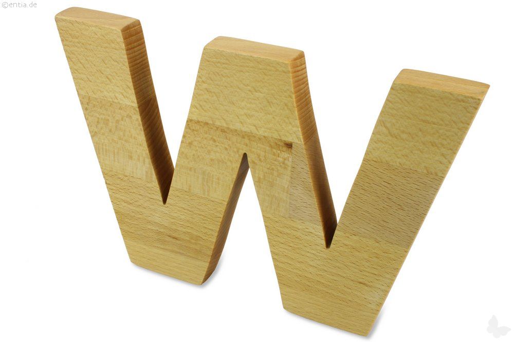 Holz-Buchstabe W 