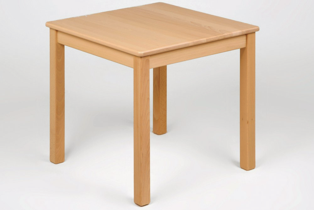 Kindermöbel Tisch quadratisch, Buche 