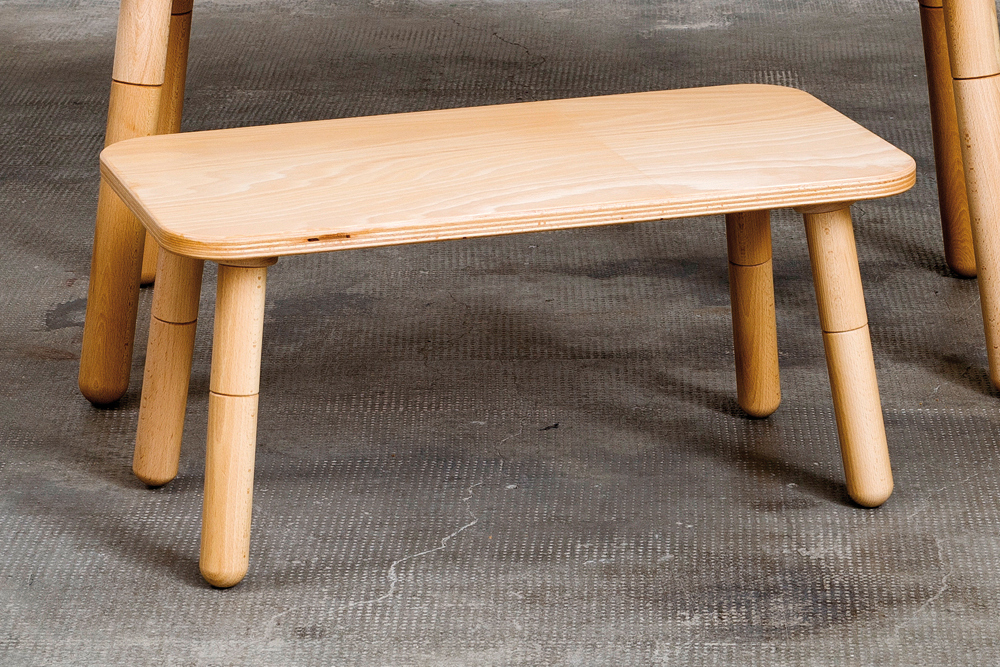 "growing table" Sitzbank 42x80cm - Buche 