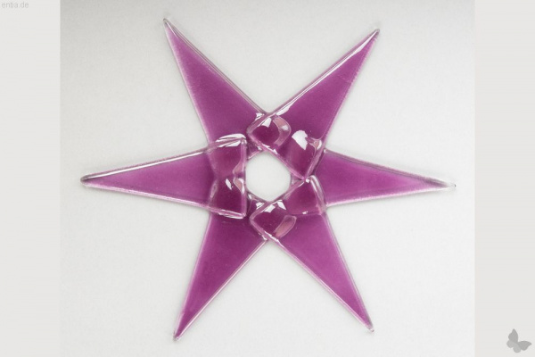 Weihnachtsdeko Stern klein aus rosa Glas | Nachhaltiges aus sozialen  Manufakturen